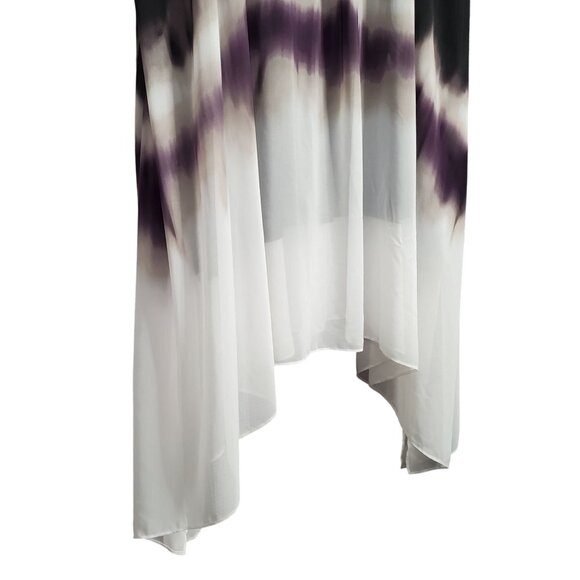 Simply Vera Wang Size XL Dress Blouson Ombre A Line Sharkbite Hem Pullover - Picture 7 of 11